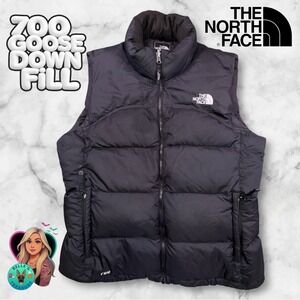 The North Face 1996 Retro Nuptse 700 Fill Down Vest Women's Large Black Puffer